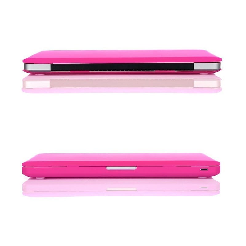 RUBAN Compatible with MacBook Model A1286 (2011 2010 2009 Year Old Version Pro 15 inch with CD-ROM), Plastic Hard Case Shell and Keyboard Cover - Hot Pink - Image 4